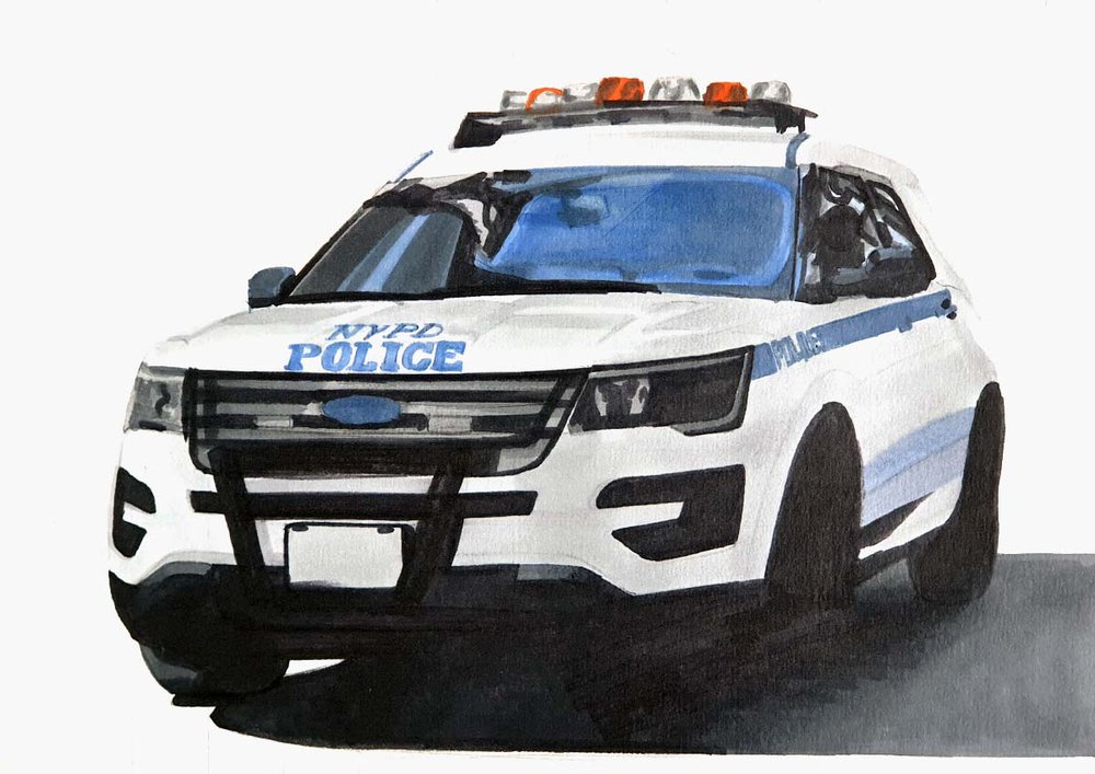 How to Draw a Police Car EasytoFollow Police Car Drawing